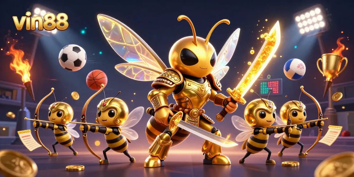Experience the excitement of vin88 with dynamic sports betting elements and engaging characters.