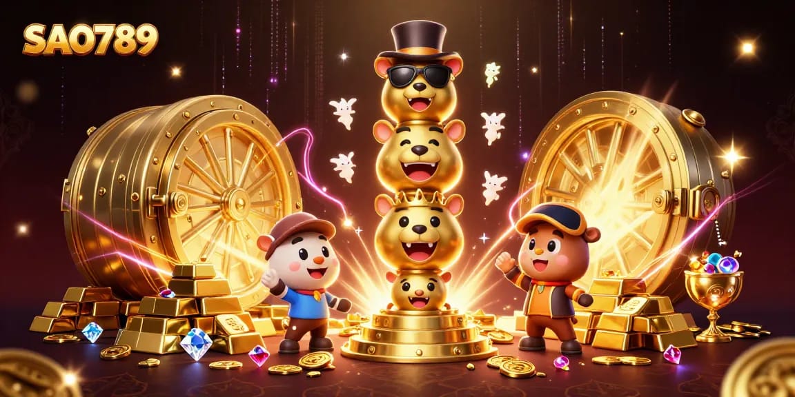 Sparkle and win with SAO789's casino adventures featuring the dynamic golden totem pole.