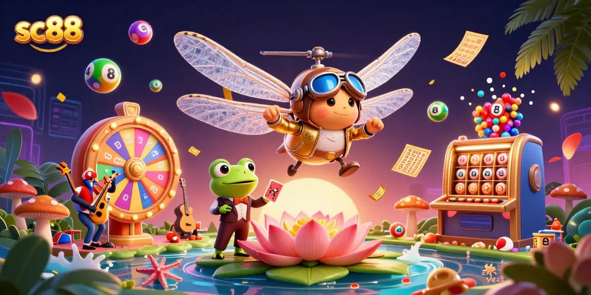 Experience thrilling gameplay at sc88 with a dragonfly casino pilot and vibrant gambling elements.