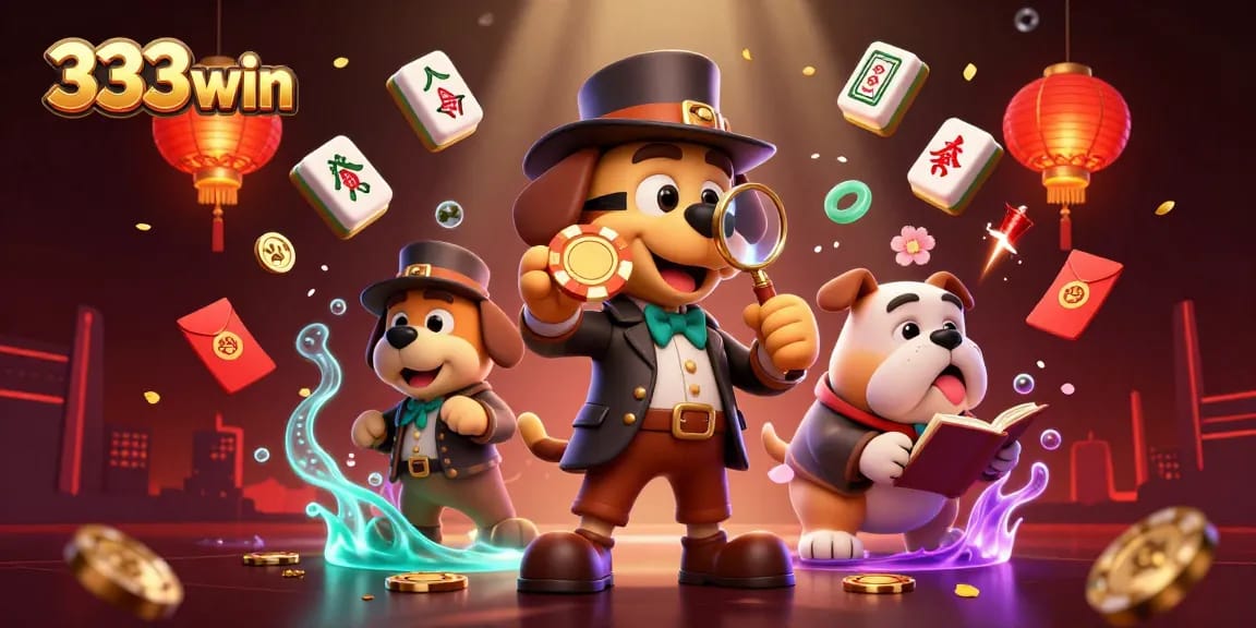 Engage in thrilling gameplay with 333win's golden poker chip clue at a vibrant casino scene.