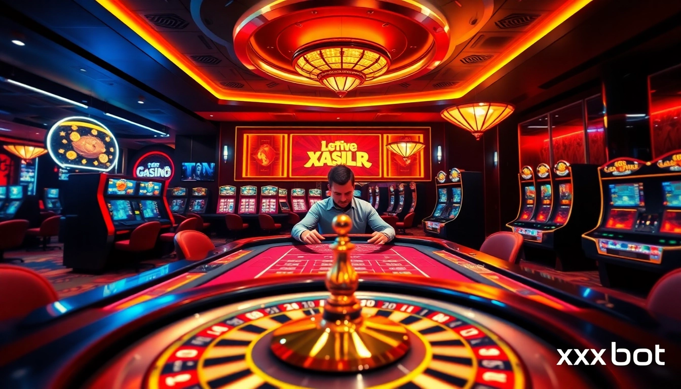 Experience the thrill of online gambling at xx88.bot with vibrant casino tables and exciting gameplay.