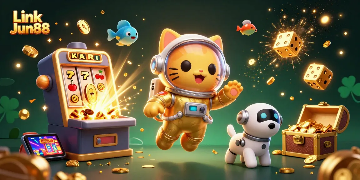 Spin the reels at Link Jun88 for epic jackpots with vibrant casino graphics and thrilling action.