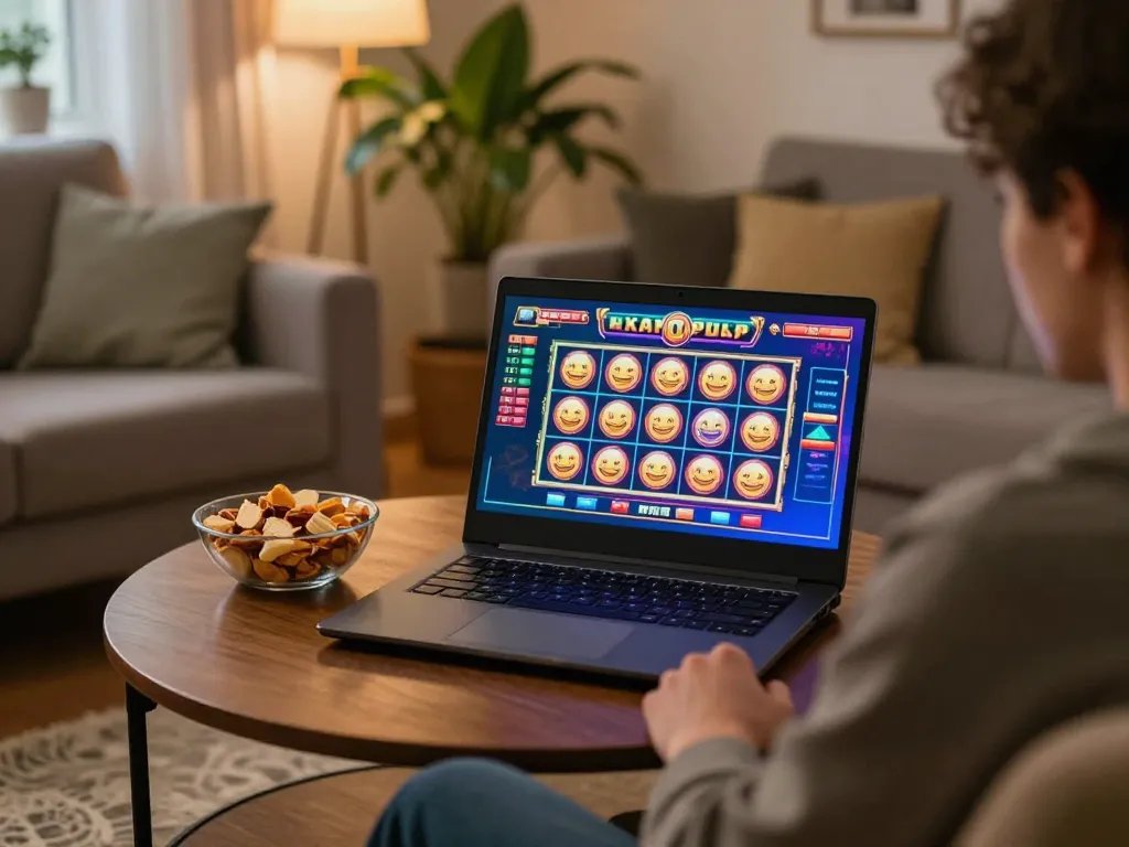 Engaging in online gambling at home with ok fun and strategic gameplay.