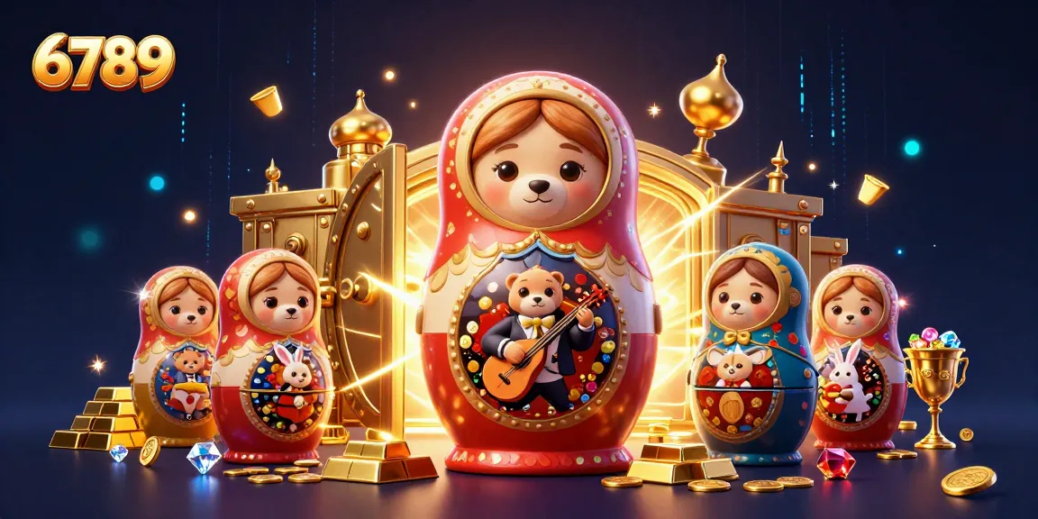 Spin to win with 6789's vibrant casino atmosphere, showcasing playful bears and treasures.