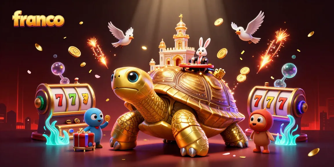 franco gaming showcases a vibrant casino scene with animated characters and dynamic slots
