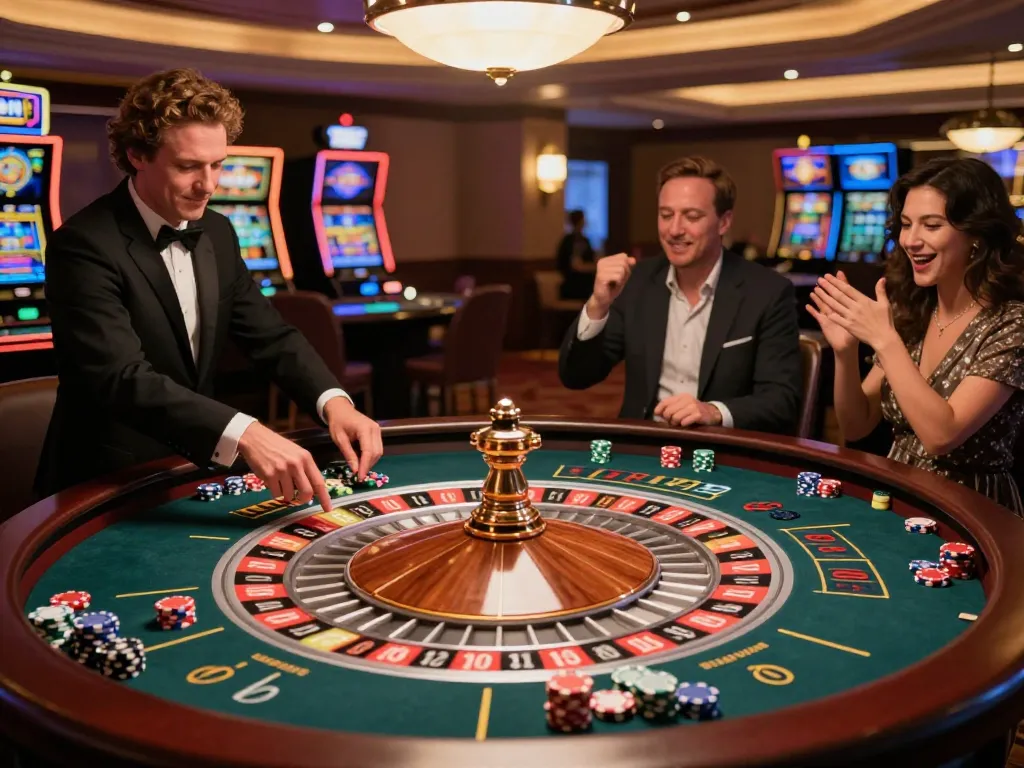 Experience the thrill of betting at the 79king roulette table with players engaged in strategic gameplay.