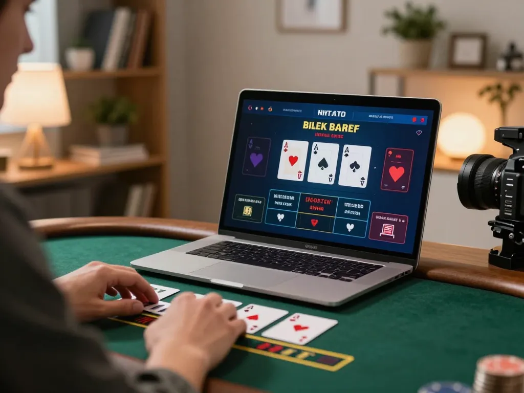Player engaging in live dealer blackjack on 566's online platform, showcasing strategic gameplay.