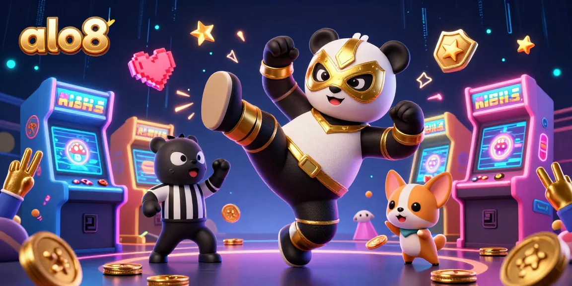 Experience the thrill of alo8 with vibrant characters and dynamic gaming elements in an electrifying scene.