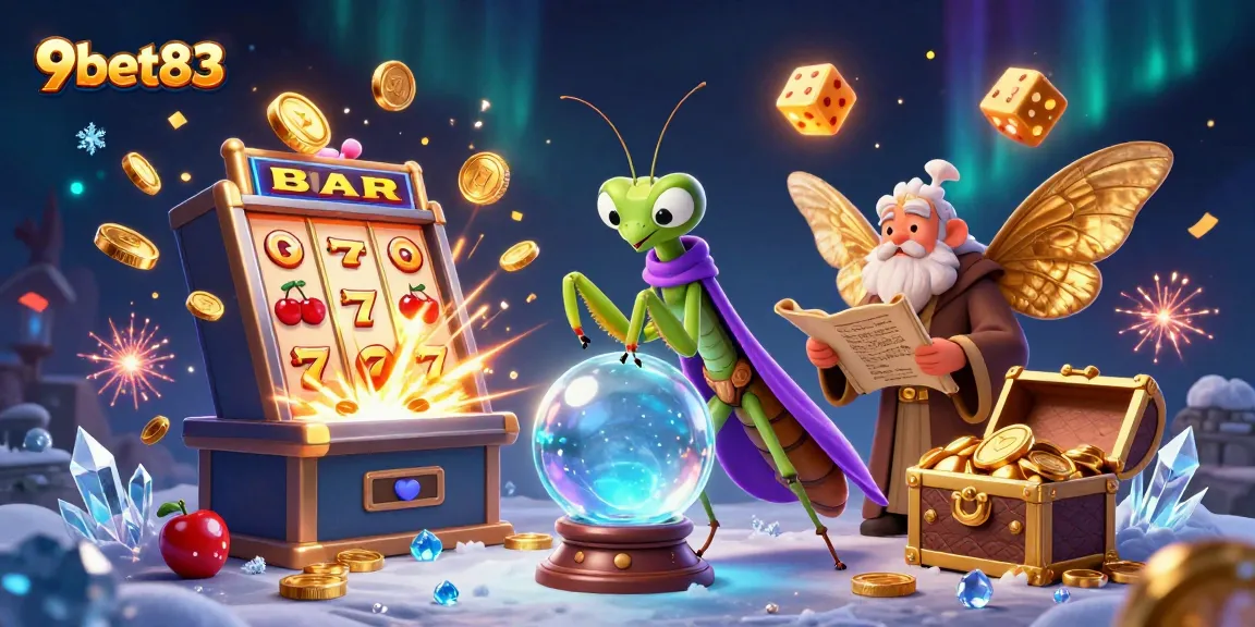 Engage in thrilling gaming experiences at 9bet83 with a magical casino scene bursting with excitement.