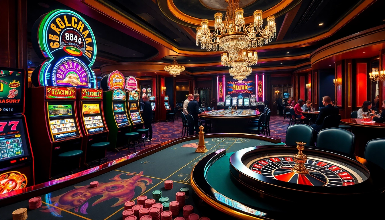 Experience the thrill of 88aa gambling with vibrant poker tables and lively slot machines.