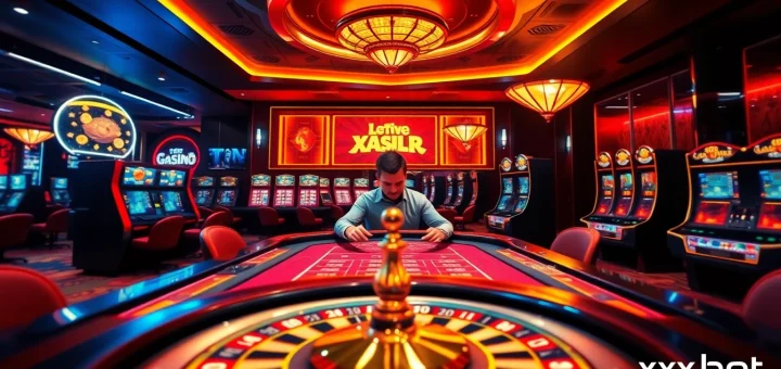 Experience the thrill of online gambling at xx88.bot with vibrant casino tables and exciting gameplay.