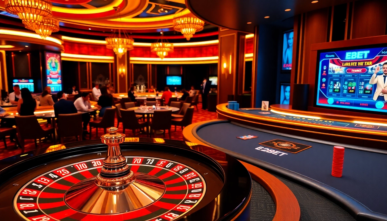 Experience high-stakes excitement at E2bet's luxurious casino with vibrant games and thrilling action.