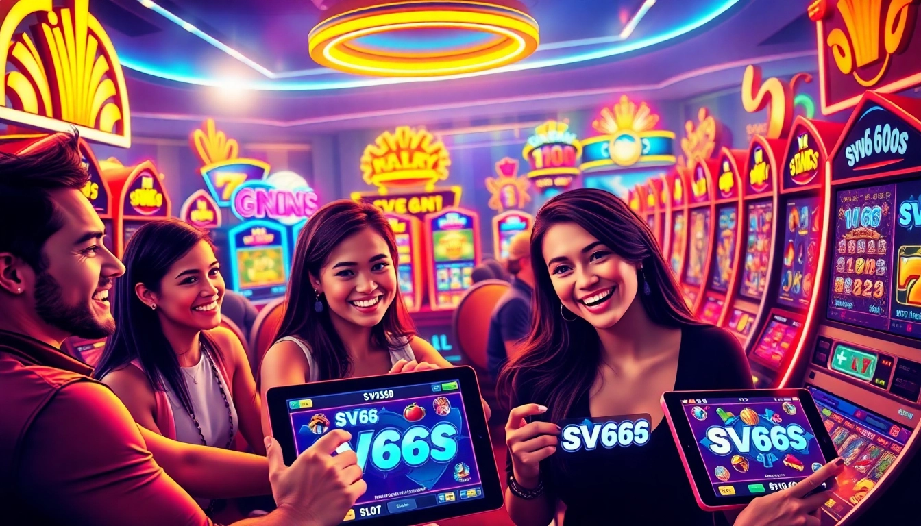Engaging players enjoying a vibrant online casino experience showcasing the exciting atmosphere of https://sv66s.net/ with diverse slot games.
