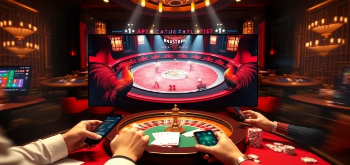 Experience live betting on đá gà trực tiếp with a vibrant online casino atmosphere.