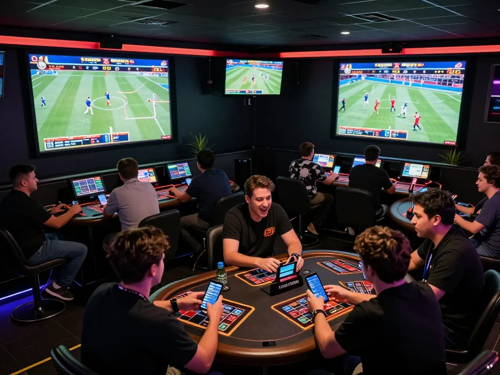 Experience intense betting action at 79 club with excited players in a vibrant atmosphere.