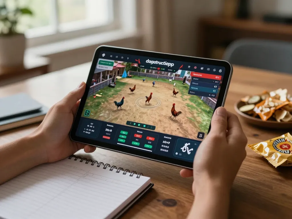 Engaging in live streaming with dagatructiepp for thrilling cockfighting matches online.