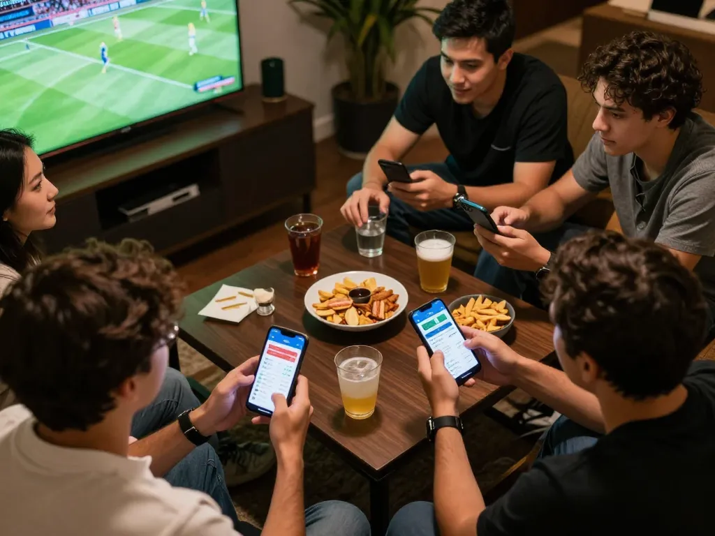 Xoilac TV app interface showing live betting odds during a thrilling football match gathering.