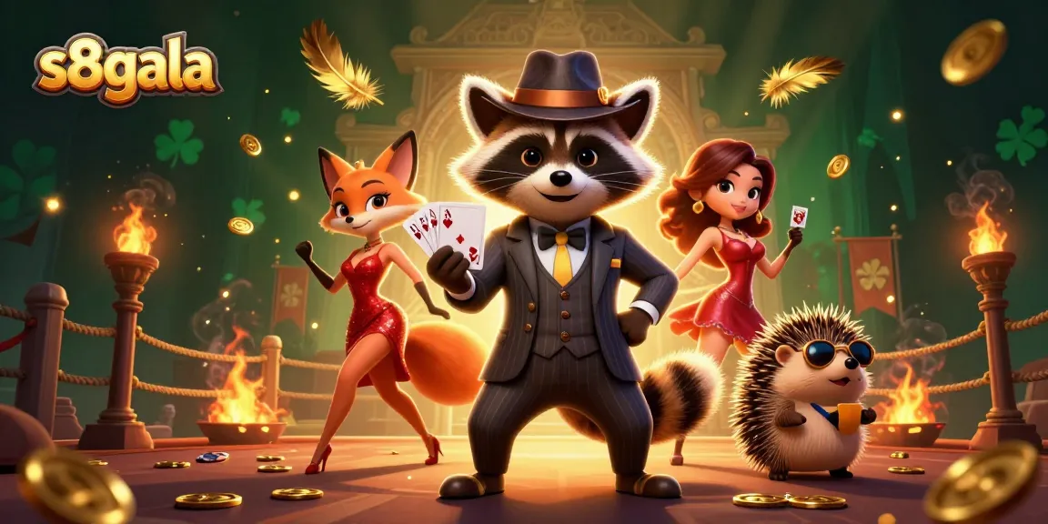 Experience the thrilling excitement of gambling at s8gala with a vibrant and dynamic casino scene featuring engaging characters.