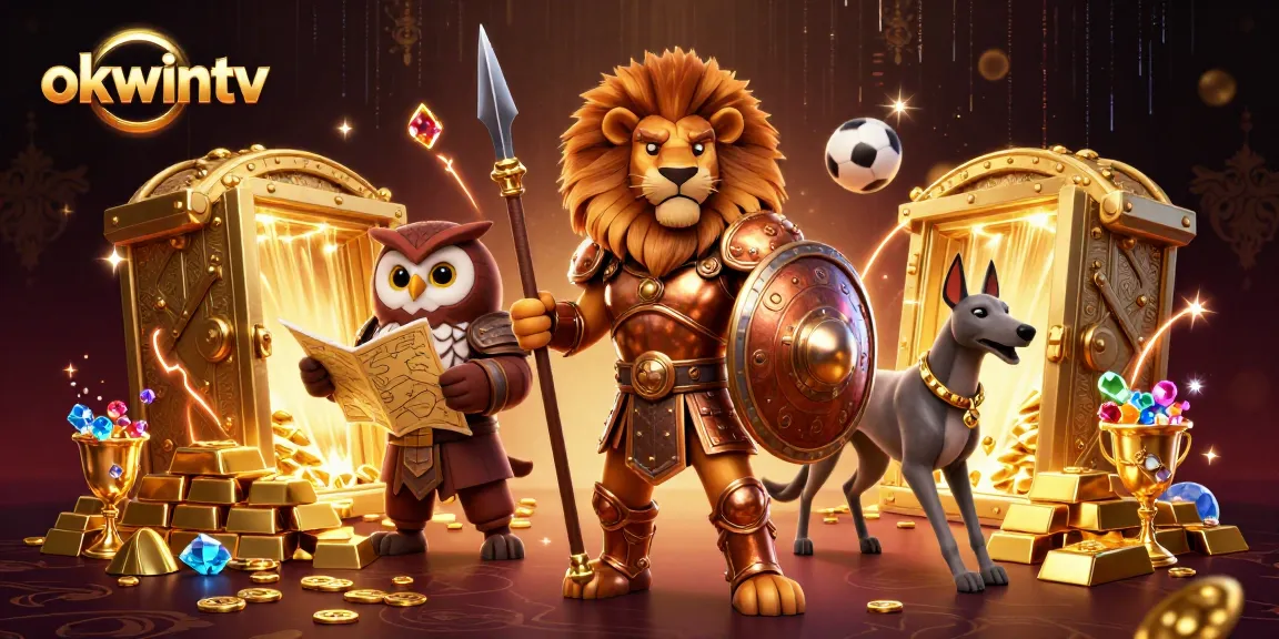 Experience the exciting sports betting action on okwintv with dynamic characters and vibrant casino elements.