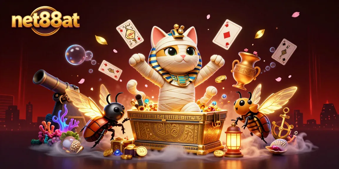 net88at invites players to experience an exciting pyramid casino adventure with unique characters and treasures.